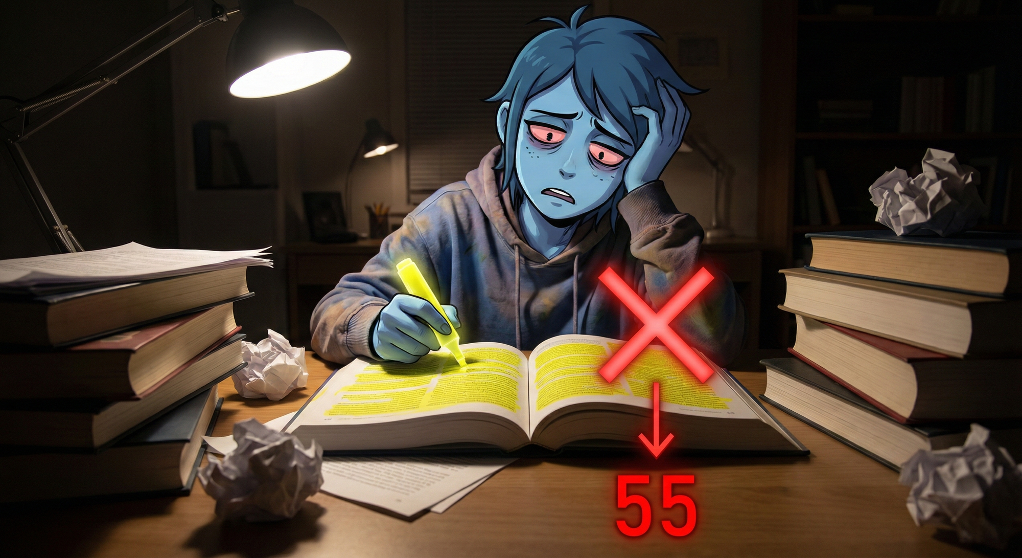 למה הדרך שבה אתם לומדים למבחנים בעצם הורסת לכם את הציון (ואיך לתקן את זה)