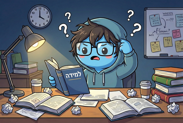 למה אתם לומדים שעות ושוכחים הכל במבחן? (הטעות שכולם עושים)